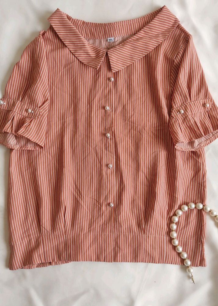 Vintage Striped Blouse