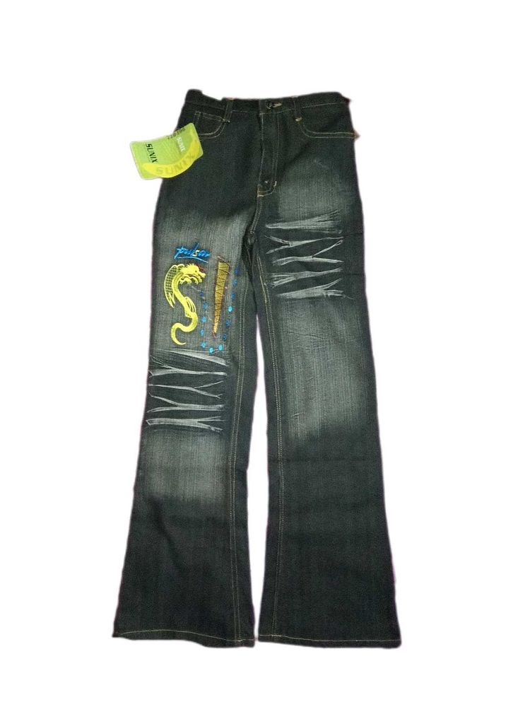 VINTAGE BELL BOTTOM JEANS (WITH COOL EMBROIDERY)