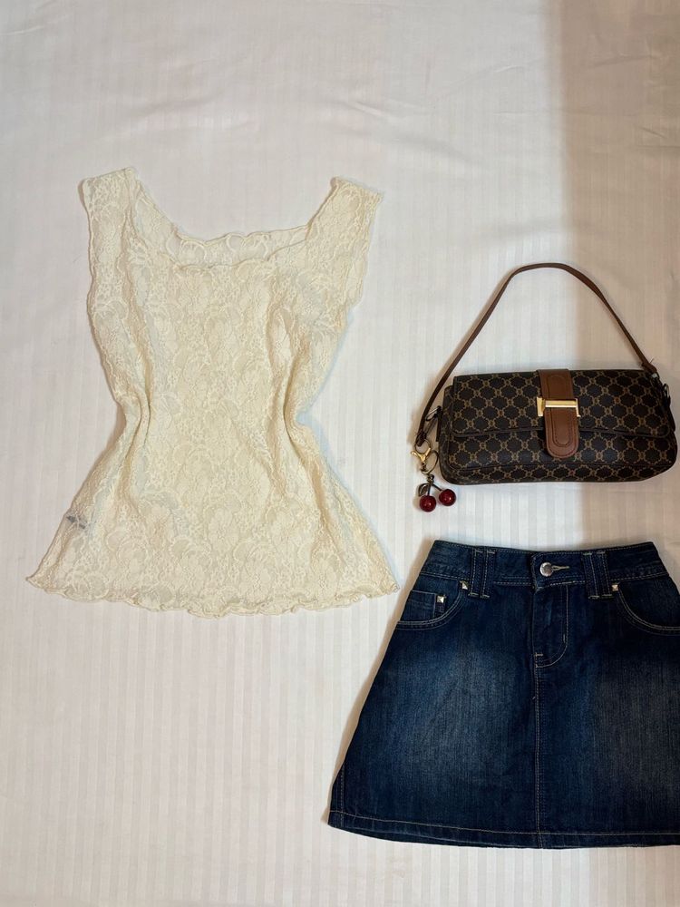 Fairycore Lace Top