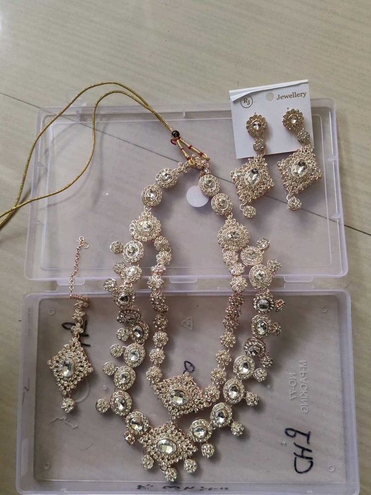 Bridal Wedding Jewelry Set with Necklace, Earrings