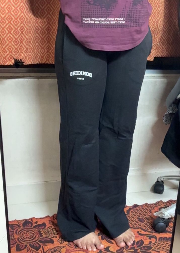 Bonkers Black Casual Pants