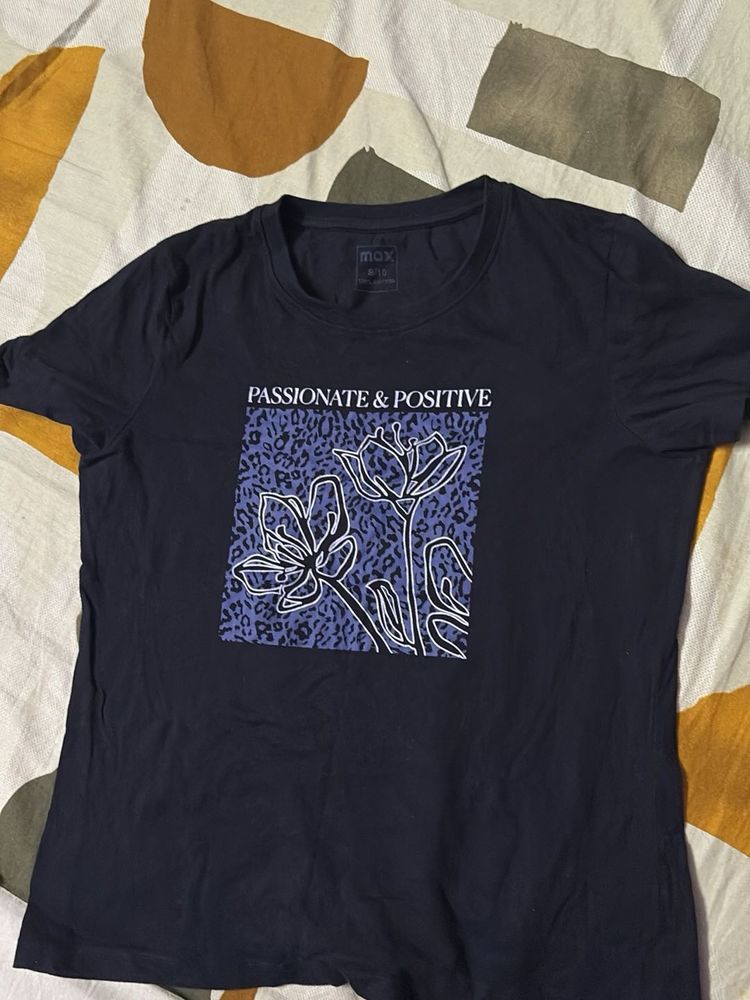 Black  Graphic Print T-Shirt
