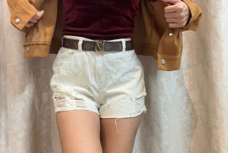 Ginger White Shorts