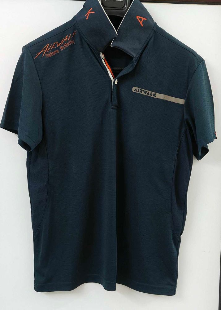 Airwalk Navy Blue Polo T-Shirt