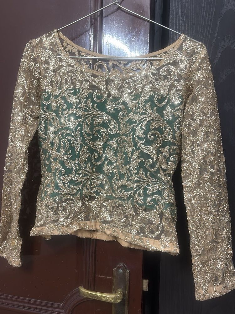 Stunning Embellished Net Blouse