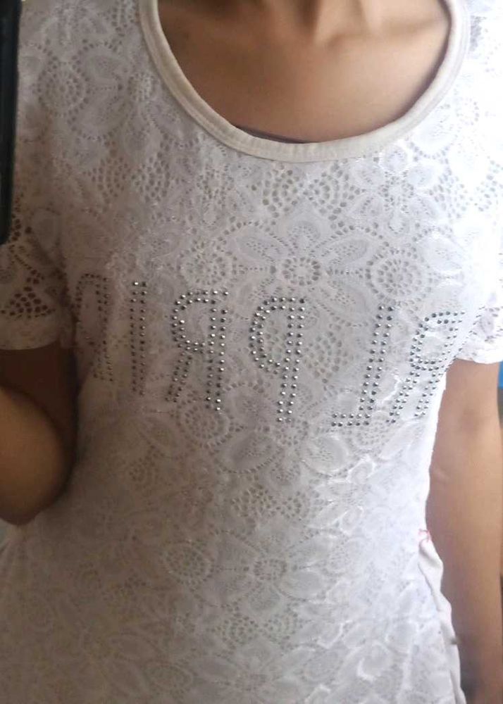 Elegant White Lace Top