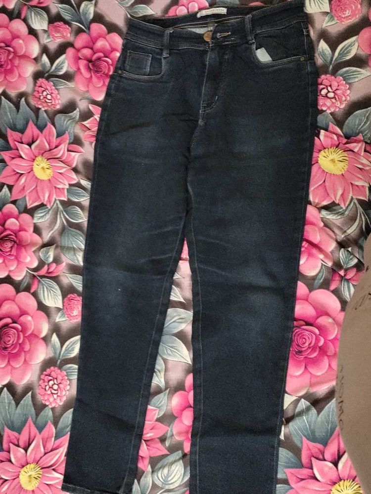 Classic Dark Wash Denim Jeans