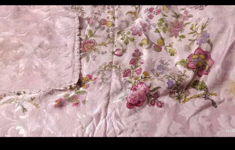 Floral Dress Material Bedsheet With Pillow Cover