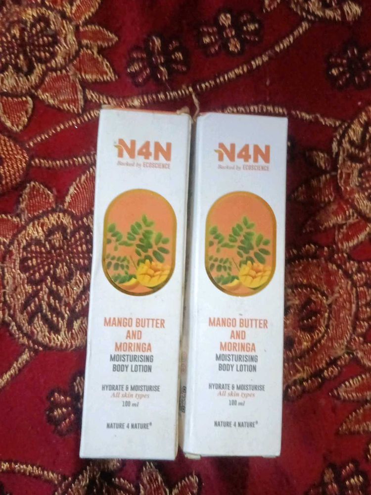 N4N Mango Butter &amp; Moringa Body Lotion pk of 2