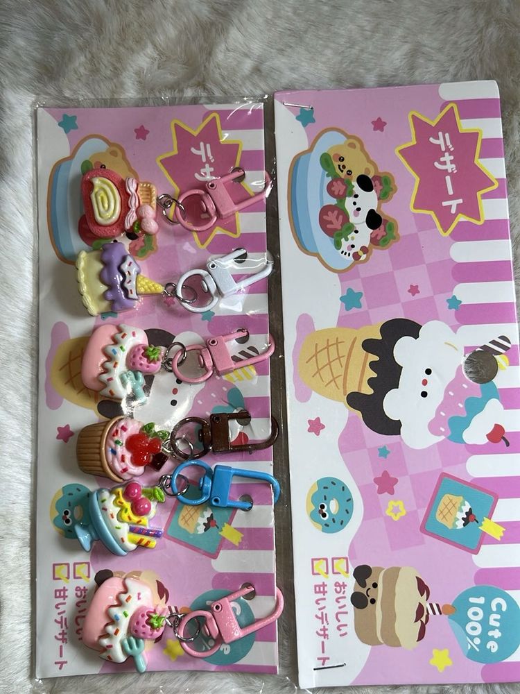 Cute Dessert Themed Keychains