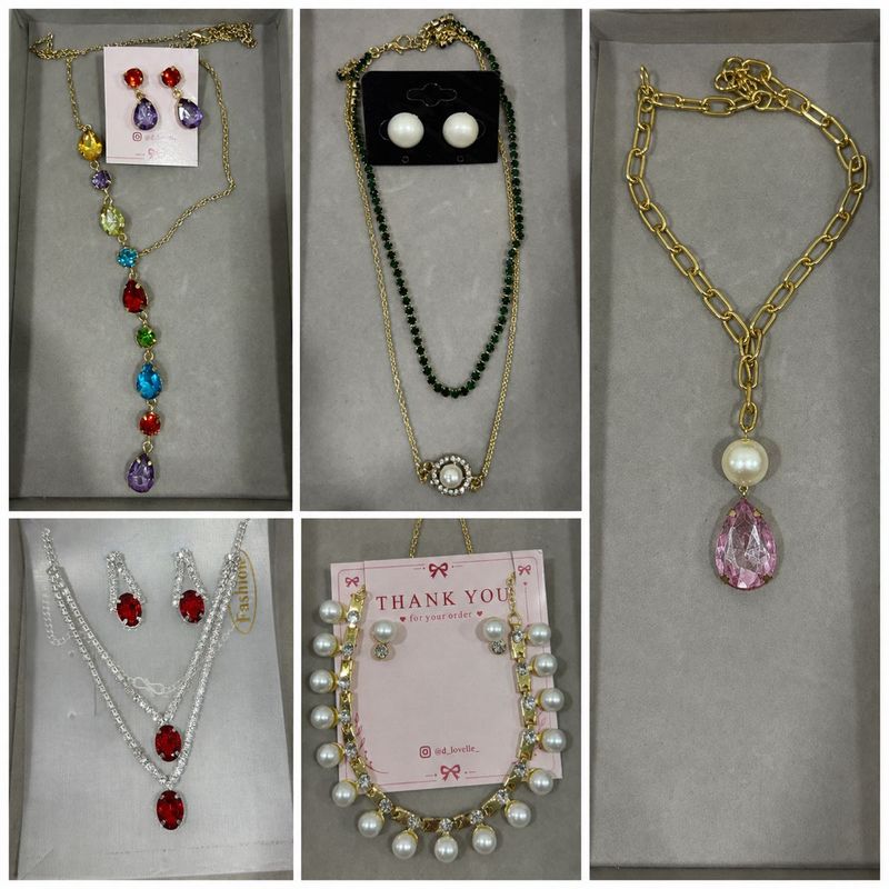 Combo of 5 Fashionable Jewelry Sets