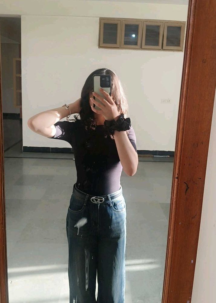 VINTAGE!! Wide Leg with Baggy Fit Jeans