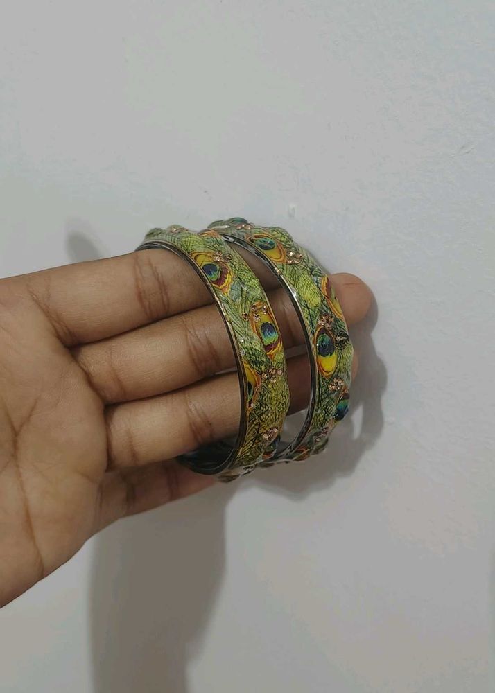 Beautiful Peacock Design Bangles