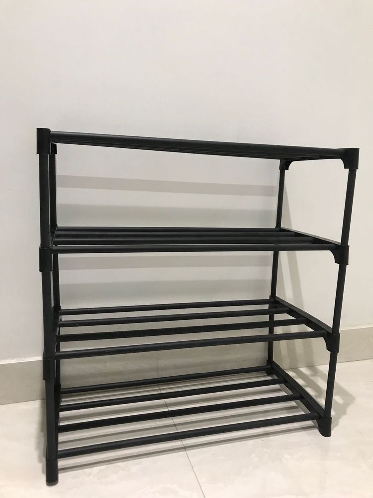 4-Tier Black Rack Organizer