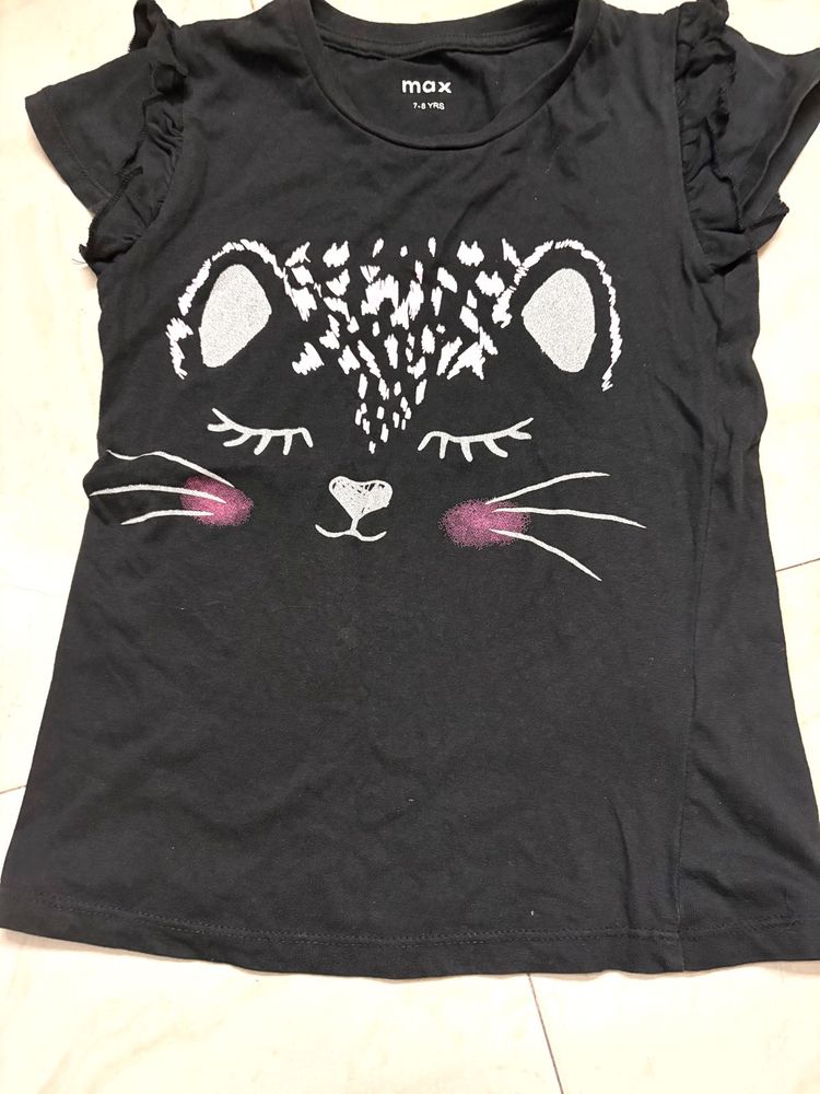 Cute Black Cat T-Shirt