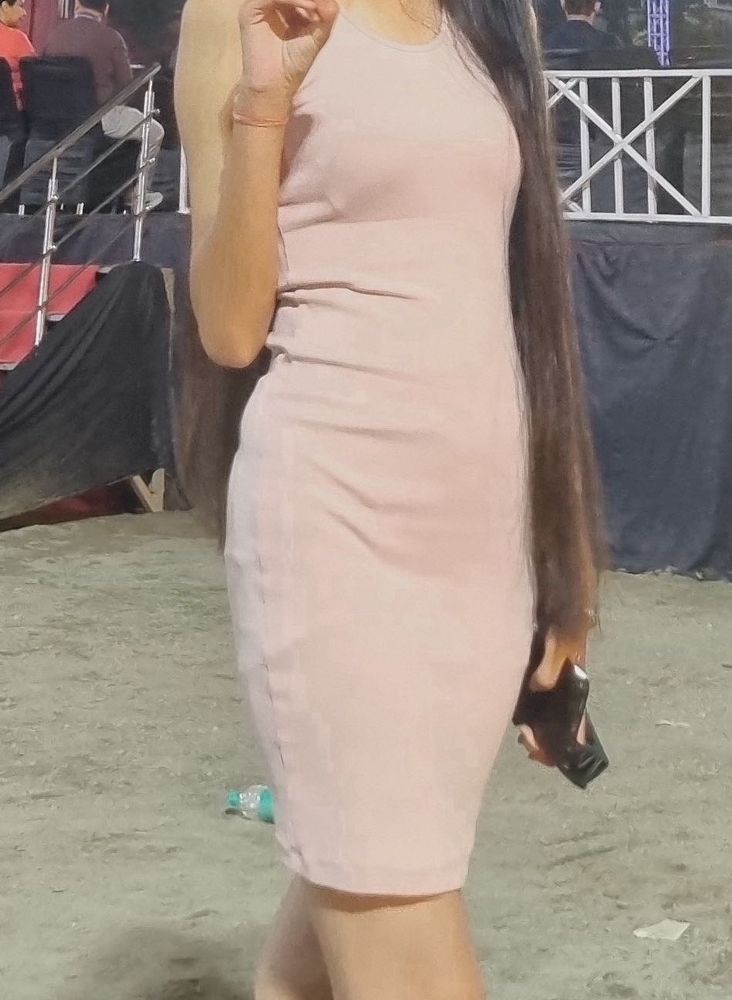 Light Pink Bodycon Dress
