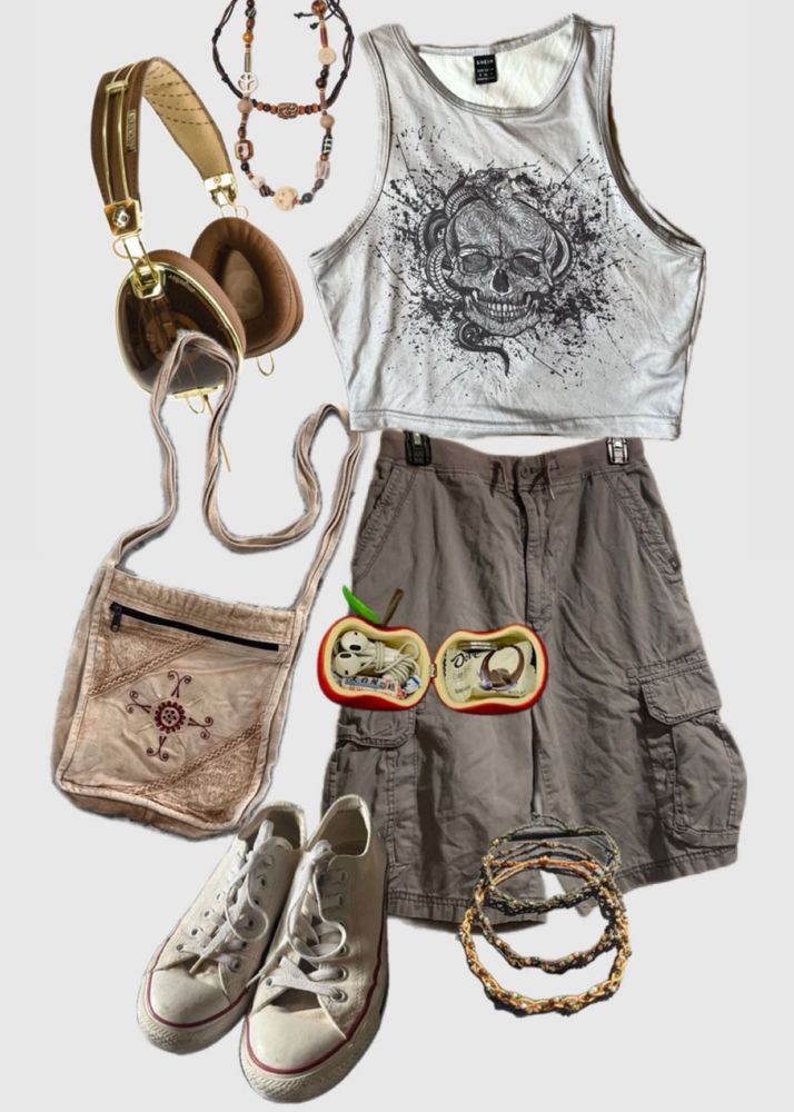 Edgy Skull Graphic Tank Top