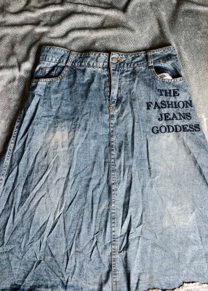 I. Denim Maxi Skirt