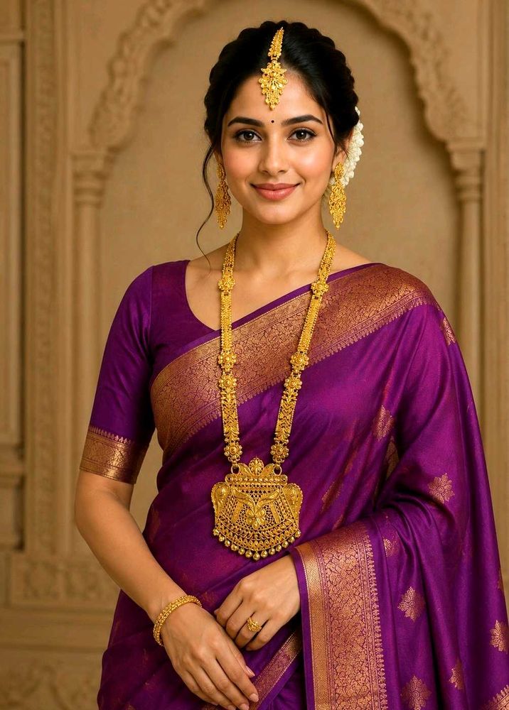 Gold Plated Necklace Set 3 In 1