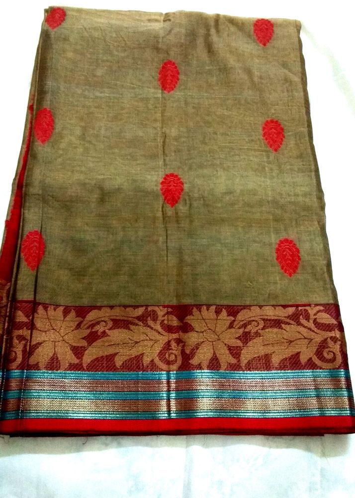 Bangla Tant Cotton Saree With Blouse piece