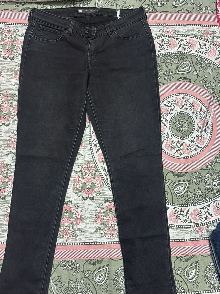 Classic Black Denim Jeans