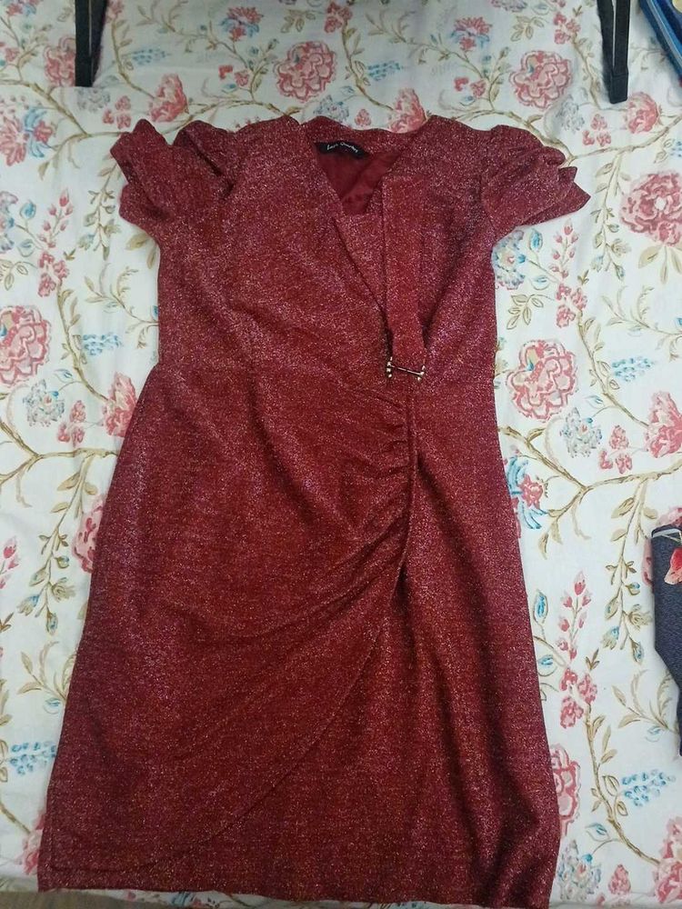 Sparkly Red Cocktail Dress