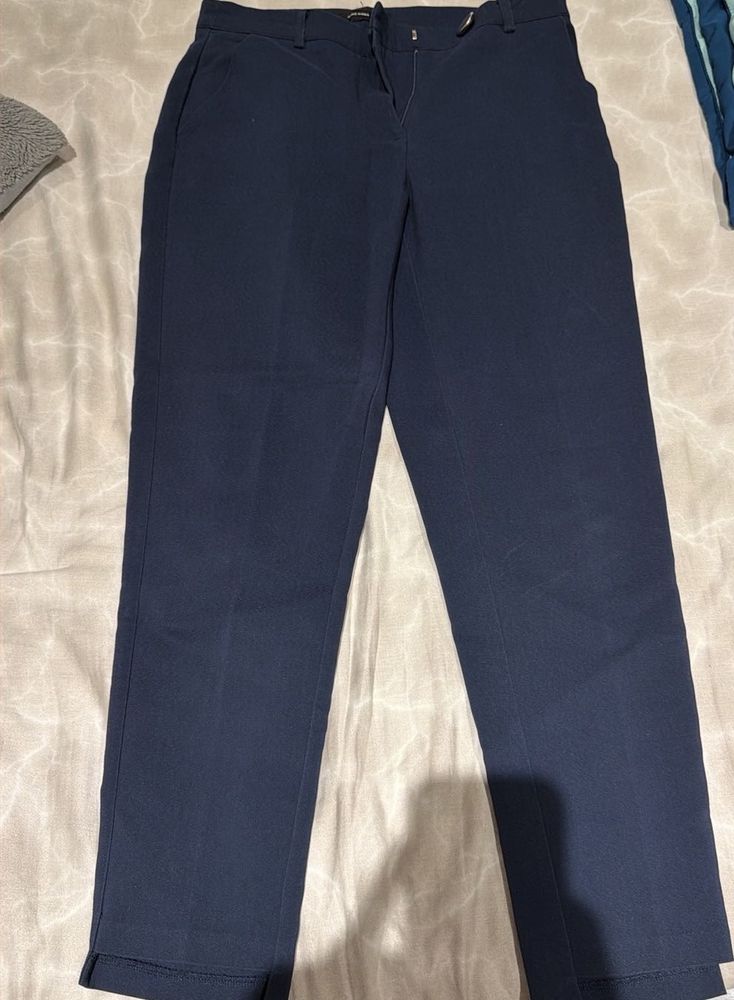 Vero Moda Navy Blue Tailored Trousers