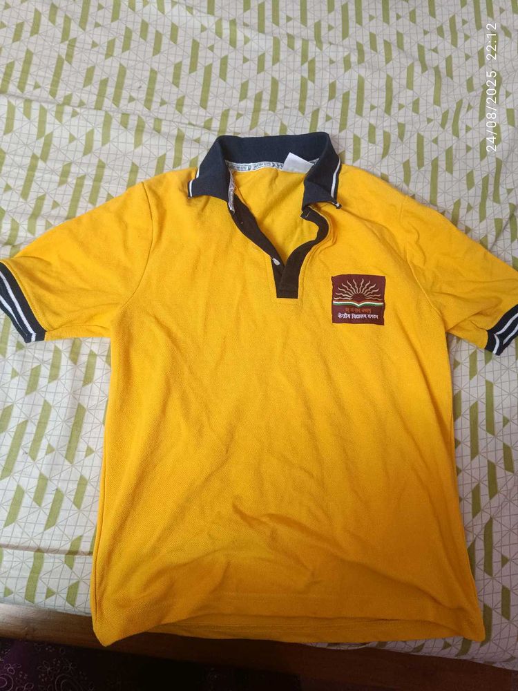Kendriya Vidyalaya Yellow School T-shirt