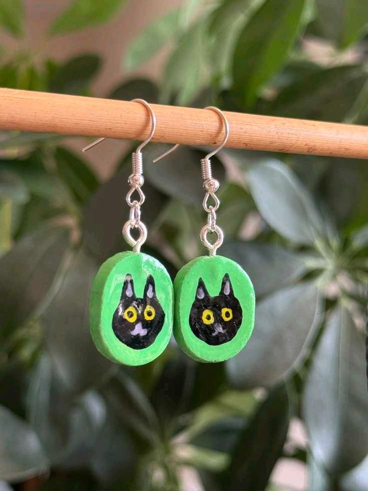 Cool clay earrings