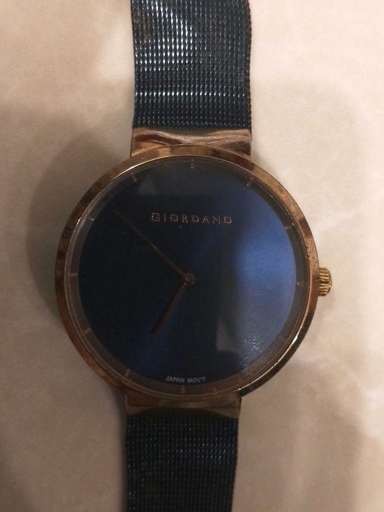 Giordano Blue Dial Rose Gold Watch