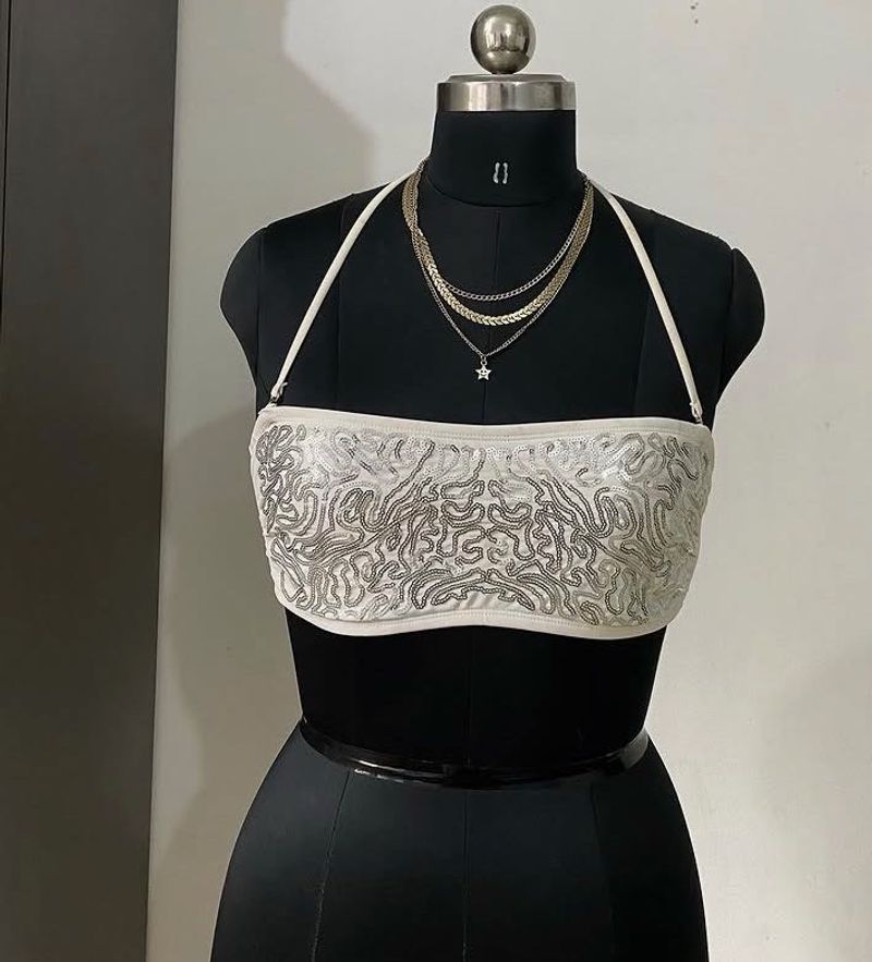 Embellished White Blouse