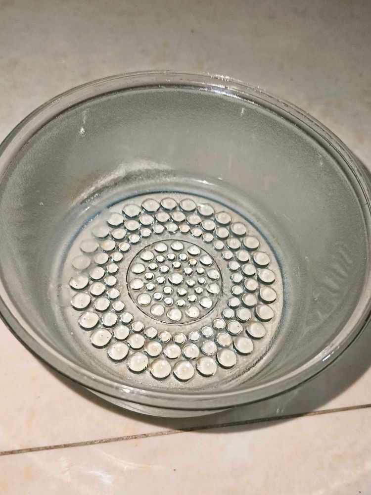 Decorative Glass Bowl with lid - Set of 2