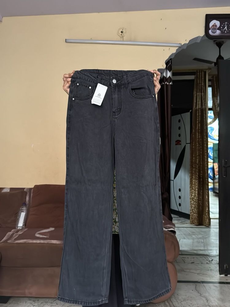 Women's Dark Wash Wide Leg Jeans