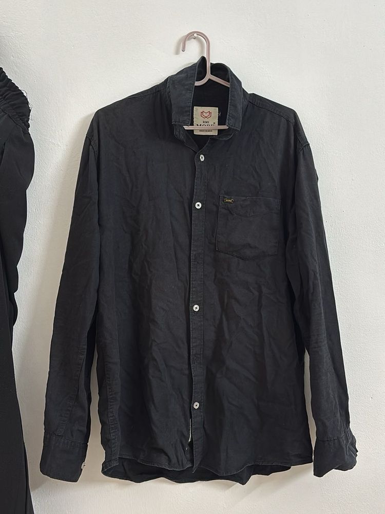 Classic Black combo of two Men's Shirt