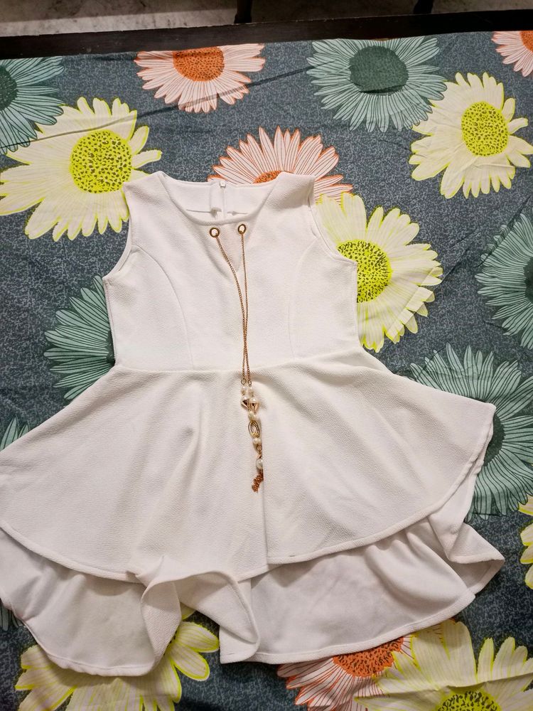 Women's white colored top-S Size
