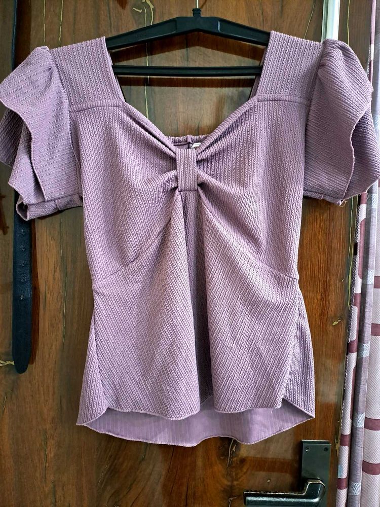 Purple Babydoll Top