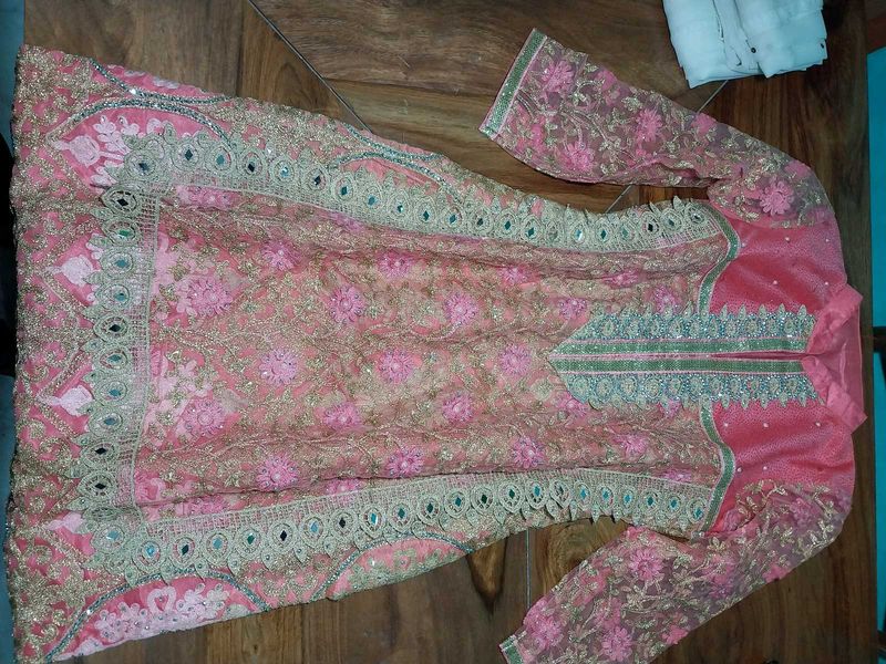 Pink Embellished Ethnic Festive Work Kurta/suit