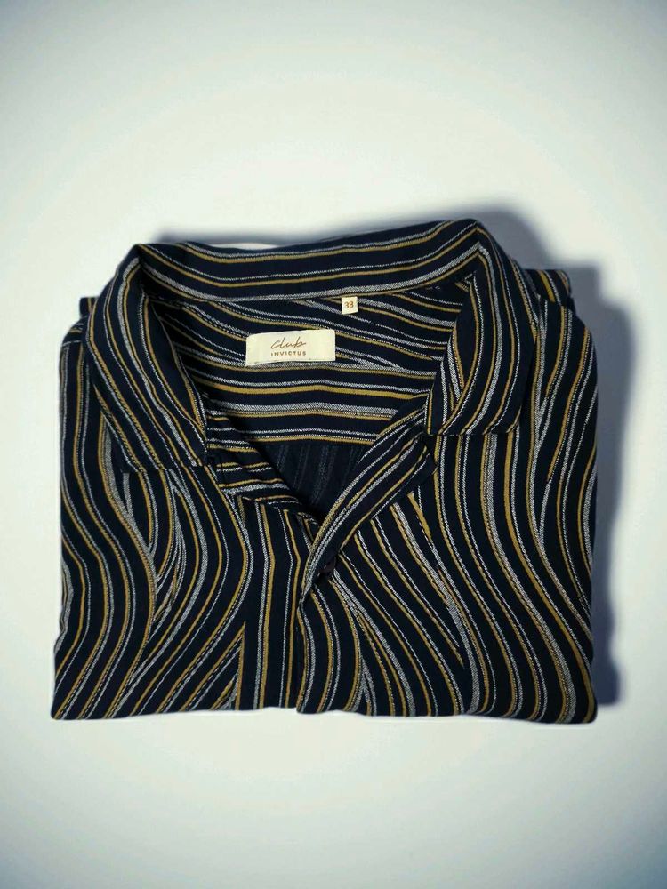 Men's Striped Short Sleeve Shirt