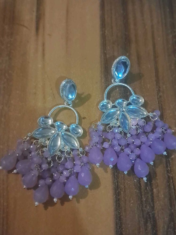 Beautiful Lavender Drop Earrings