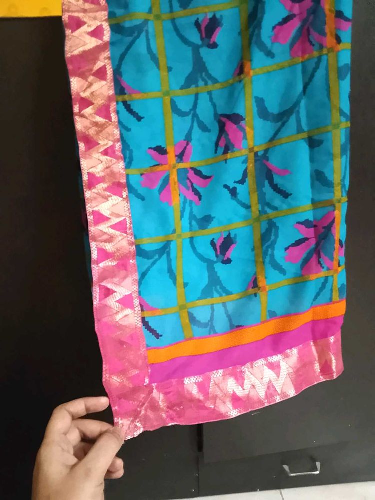 Floral Print Saree