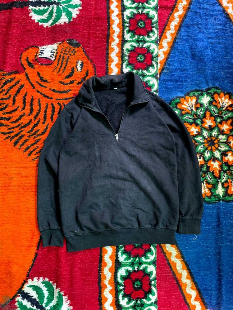 Black 1/4 Zip Pullover