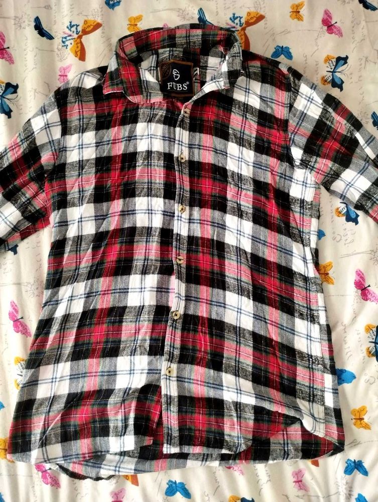FUBS Plaid Flannel Shirt