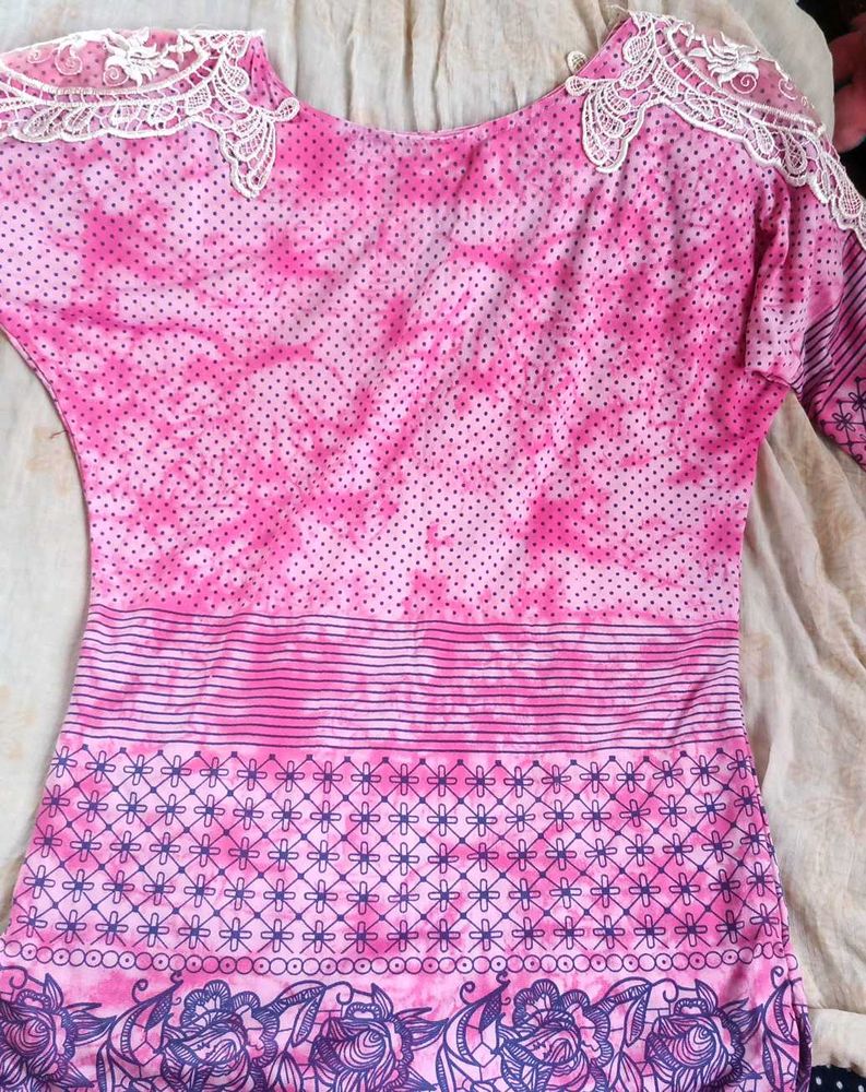 Pink One piece (short dress)