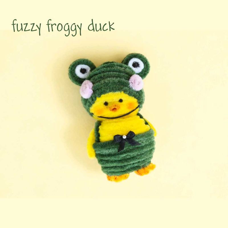 Fuzzy Froggy Duck Plush🐸🌟