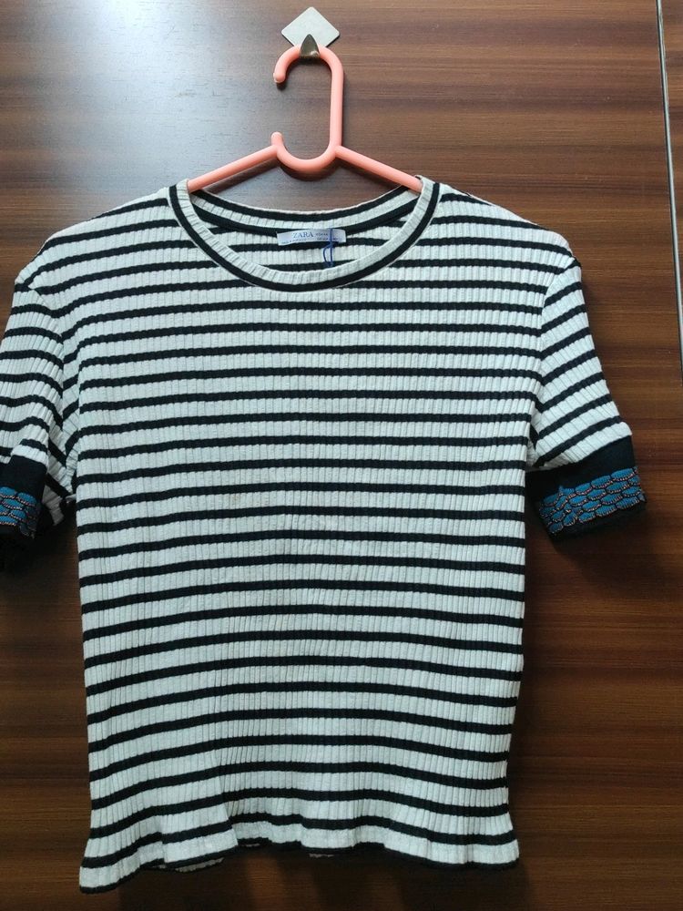 Imported Zara Striped Tee
