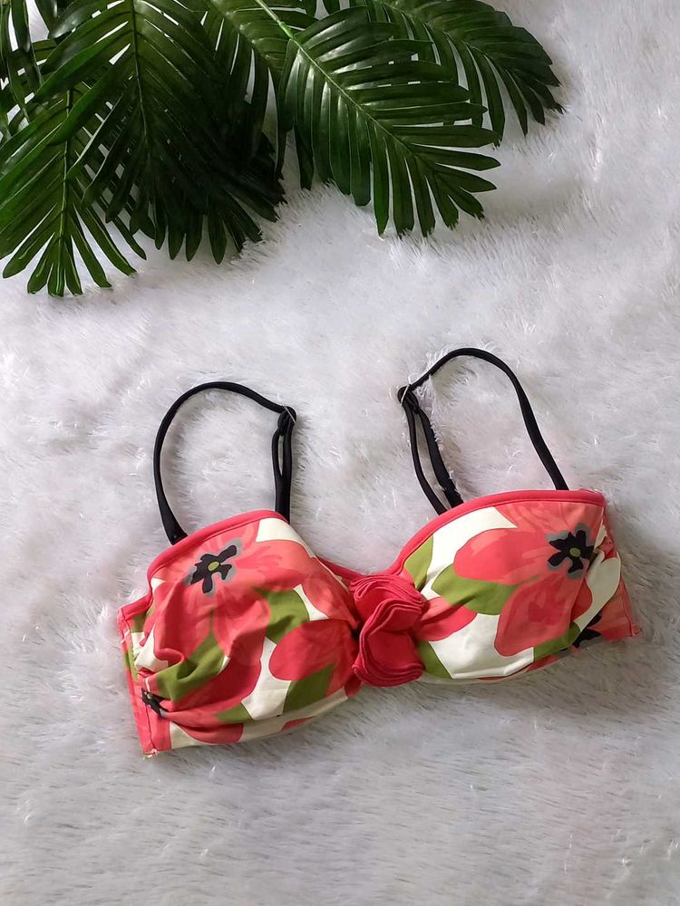 Very Beautiful Rose Applique Floral Bra