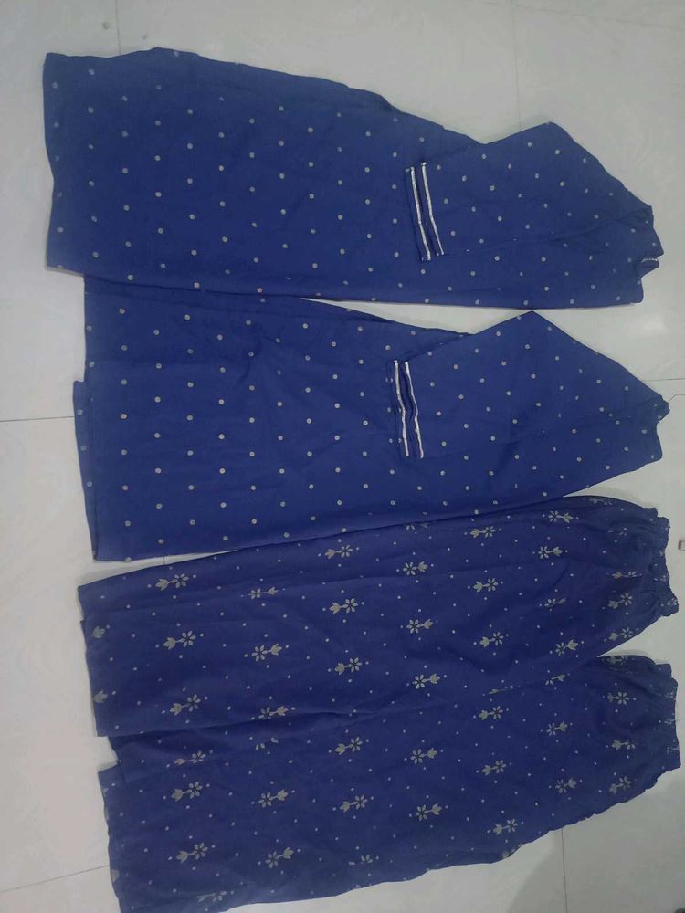 Blue Printed 2 kurta set combo