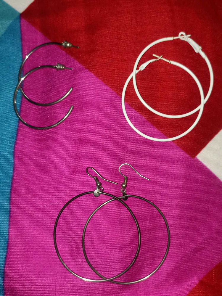 Large Hoop Earrings Combo 3