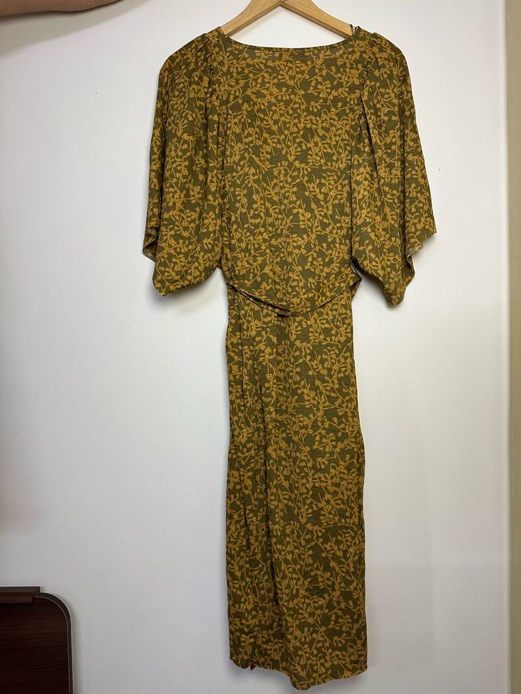 Vintage Style Floral Print kaftan Dress