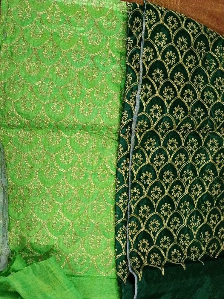 Designer blouse material.